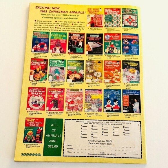 Vintage Counted Cross Stitch and Candlewicking Magazine Winter 1983 Crafting 80s - Picture 3 of 3